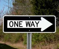 one way sign